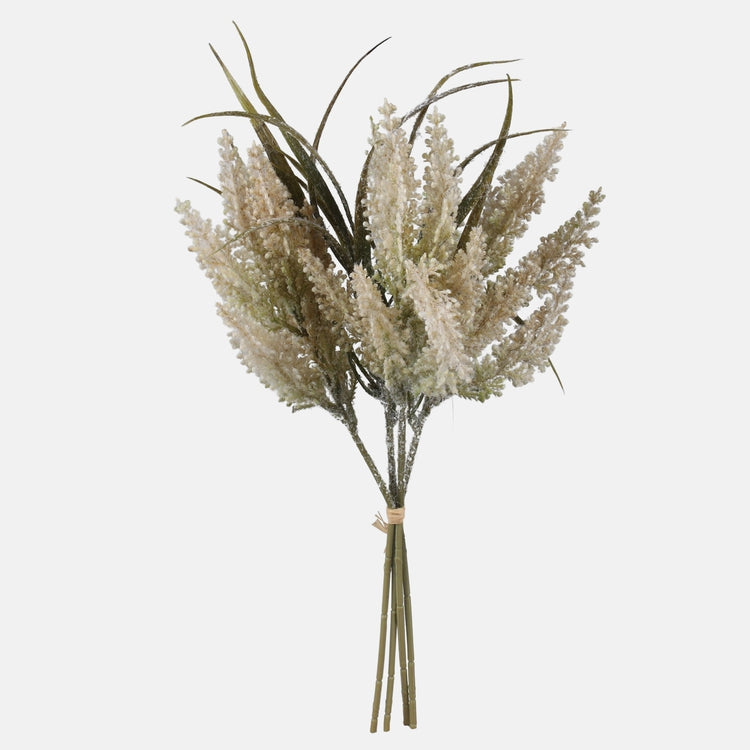 Kreemivärviline lythrum kunstlillekimp 43 cm - Kunstlilled