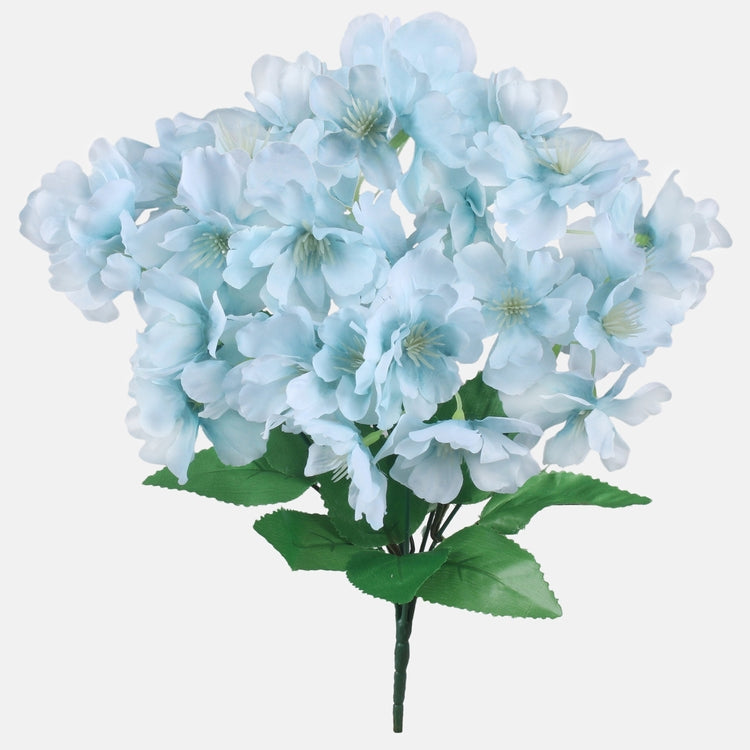Helesinine õunalillede kunstlillekimp 32 cm - Kunstlilled
