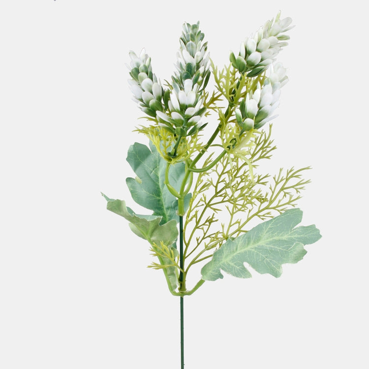 Valge rohelise humala dekoratiivoks 48 cm - Kunstlilled