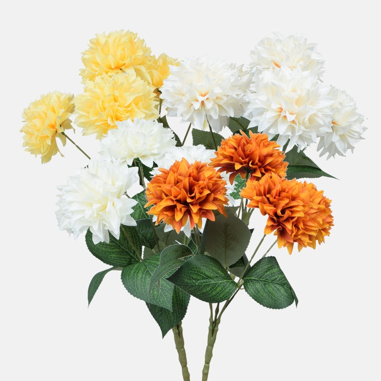 Krüsanteemi kunstlillekimp juhuslikku värvi 47 cm - Kunstlilled