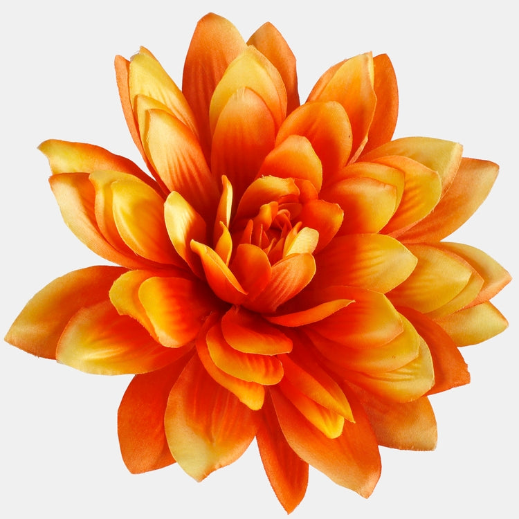Satiindaalia kunstlillepea oranžikaskollane Ø24 cm - Kunstlilled