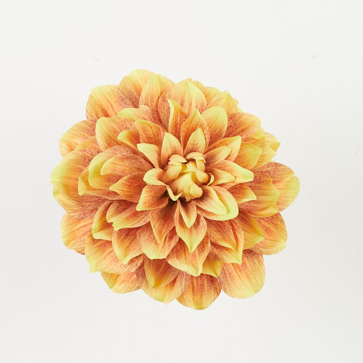 Kollase daalia kunstlillepea Ø17 cm - Kunstlilled