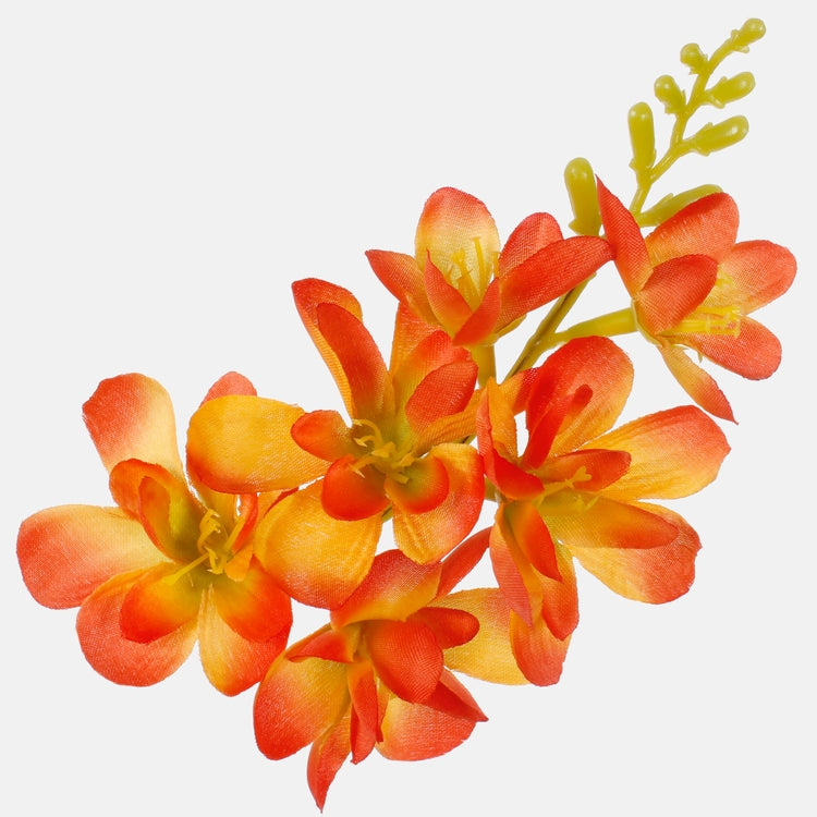 Oranž satiinfreesia kunstlillepea 20 cm - Kunstlilled