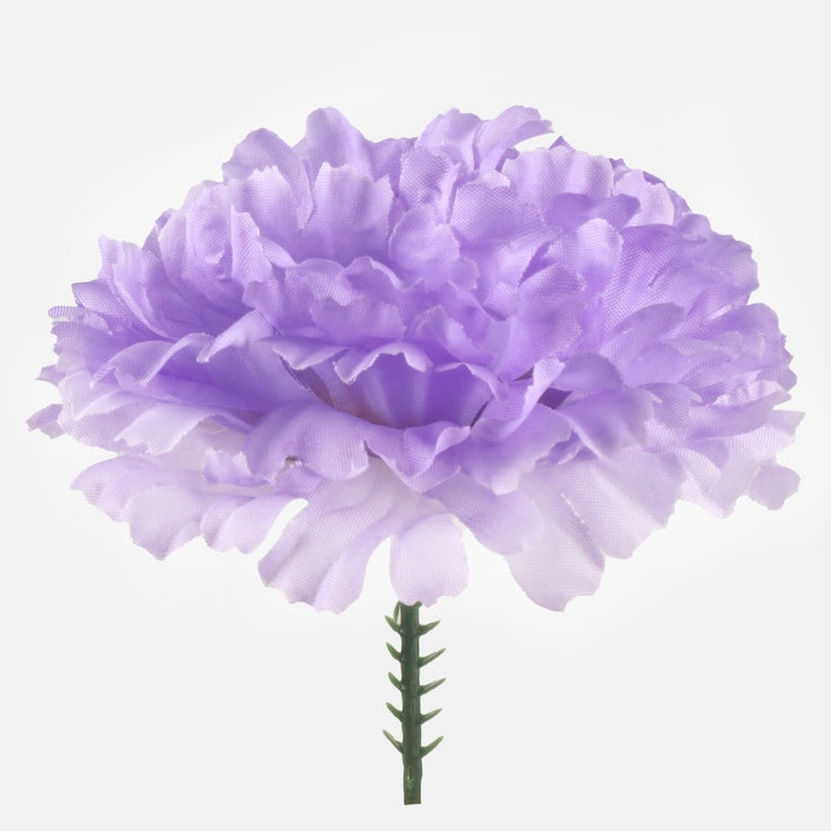 Vaaleanliila neilikka tekokukan pää 9 cm - Tekokukat