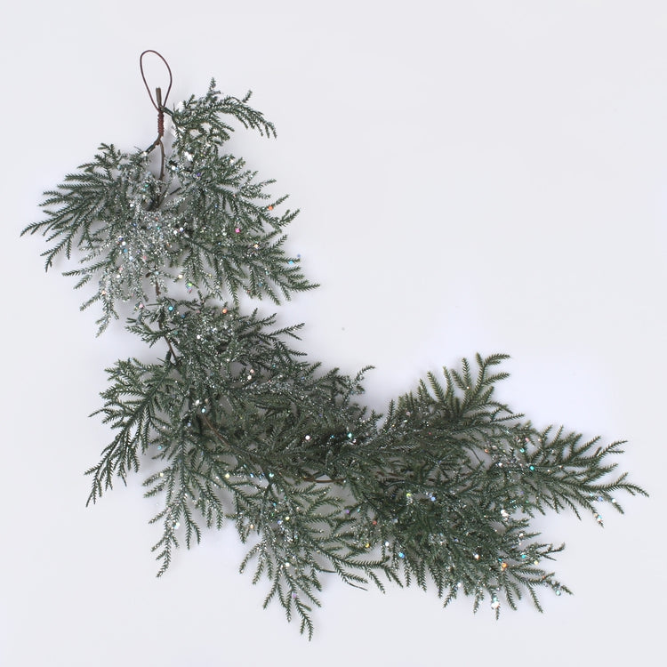 Huurteinen kataja tekoköynnös 63 cm - Tekokukat