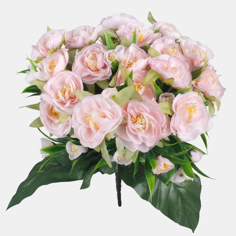 Roosa kameelia kunstlillekimp 39 cm - Kunstlilled