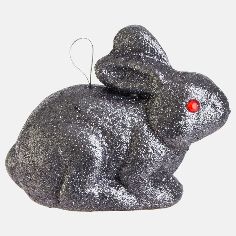 Hall glitter bunny 2 tk 11 cm - Kunstlilled