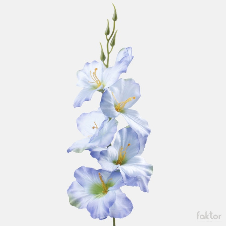 Vaaleansininen satiini tekogladiolus 55 cm - Tekokukat