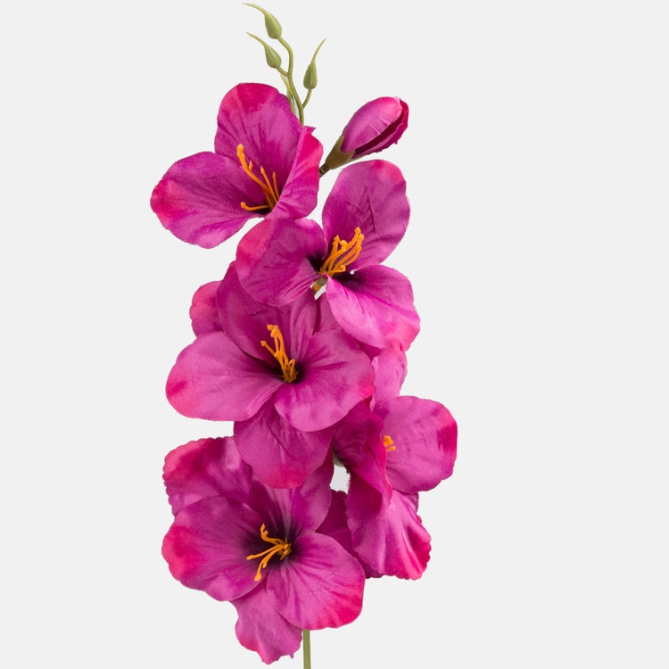 Burgundia satiinist gladiooli kunstlill 55 cm - Kunstlilled