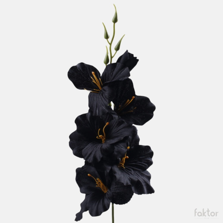 Must gladiool kunstlill satiin 55 cm - Kunstlilled