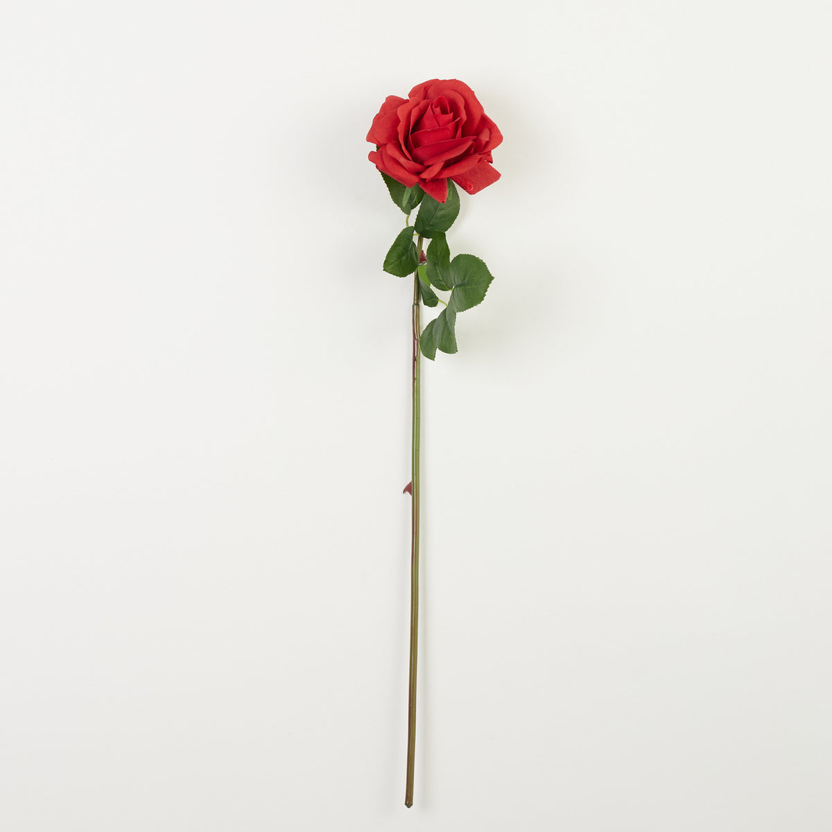Punainen tekoruusun kukkavarsi, 61 cm