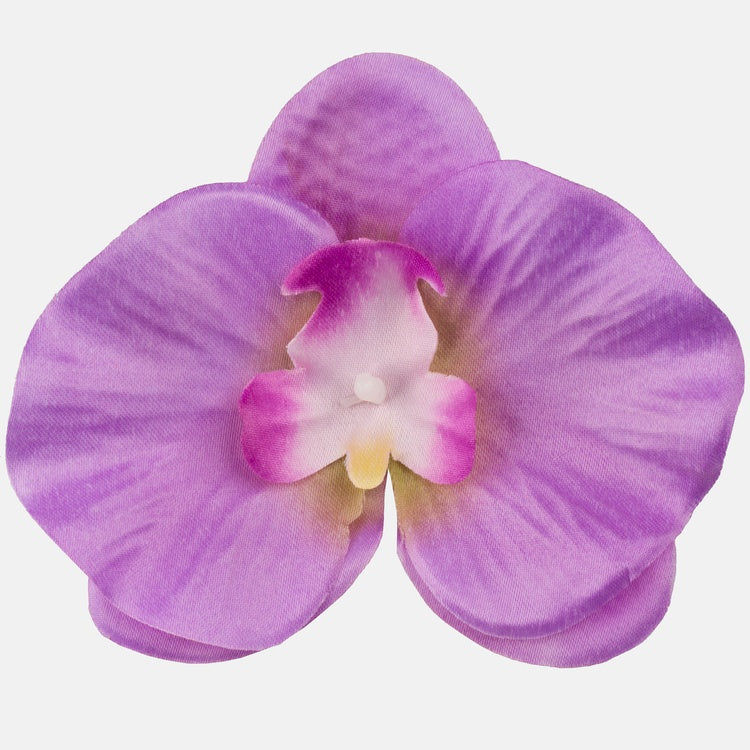 Lilla satiinorhidee kunstlillepea Ø12 cm - Kunstlilled