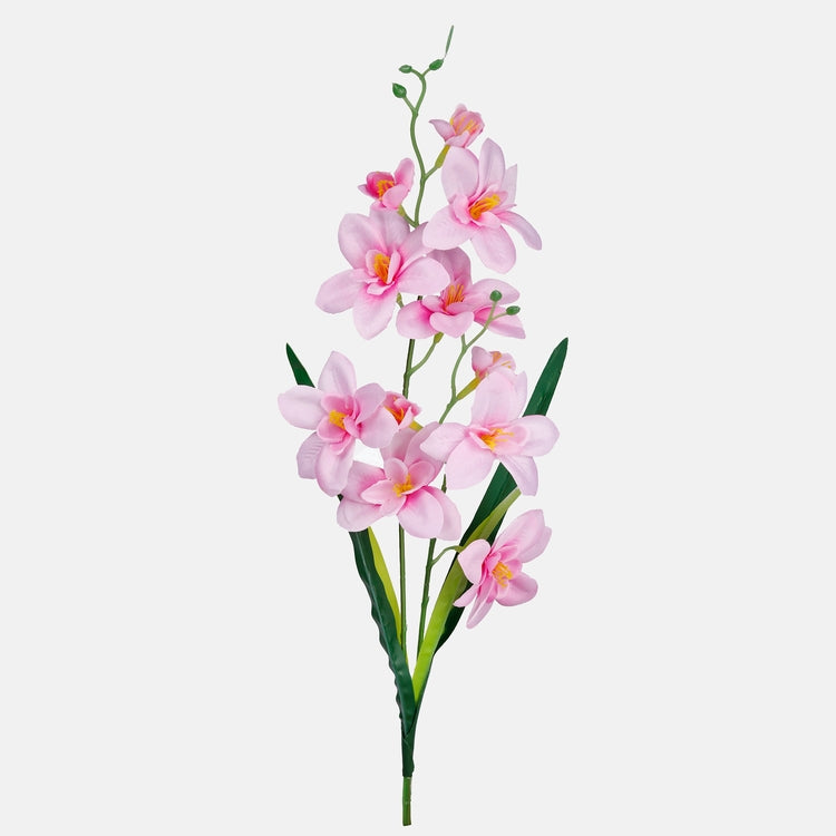 Roosa satiinist orhidee kunstlill 50 cm - Kunstlilled