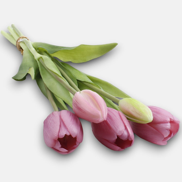 Roosa tulbi kunstlillekimp 38 cm - Kunstlilled
