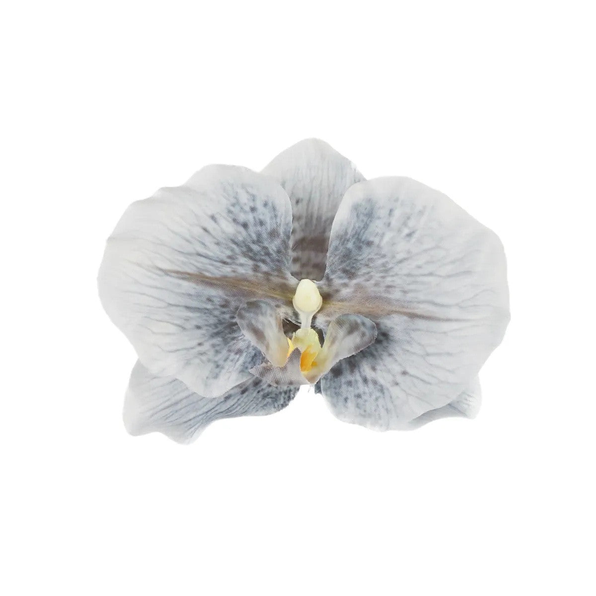 Vaalea harmaa tekoorkidean kukkapää, 11.5 cm