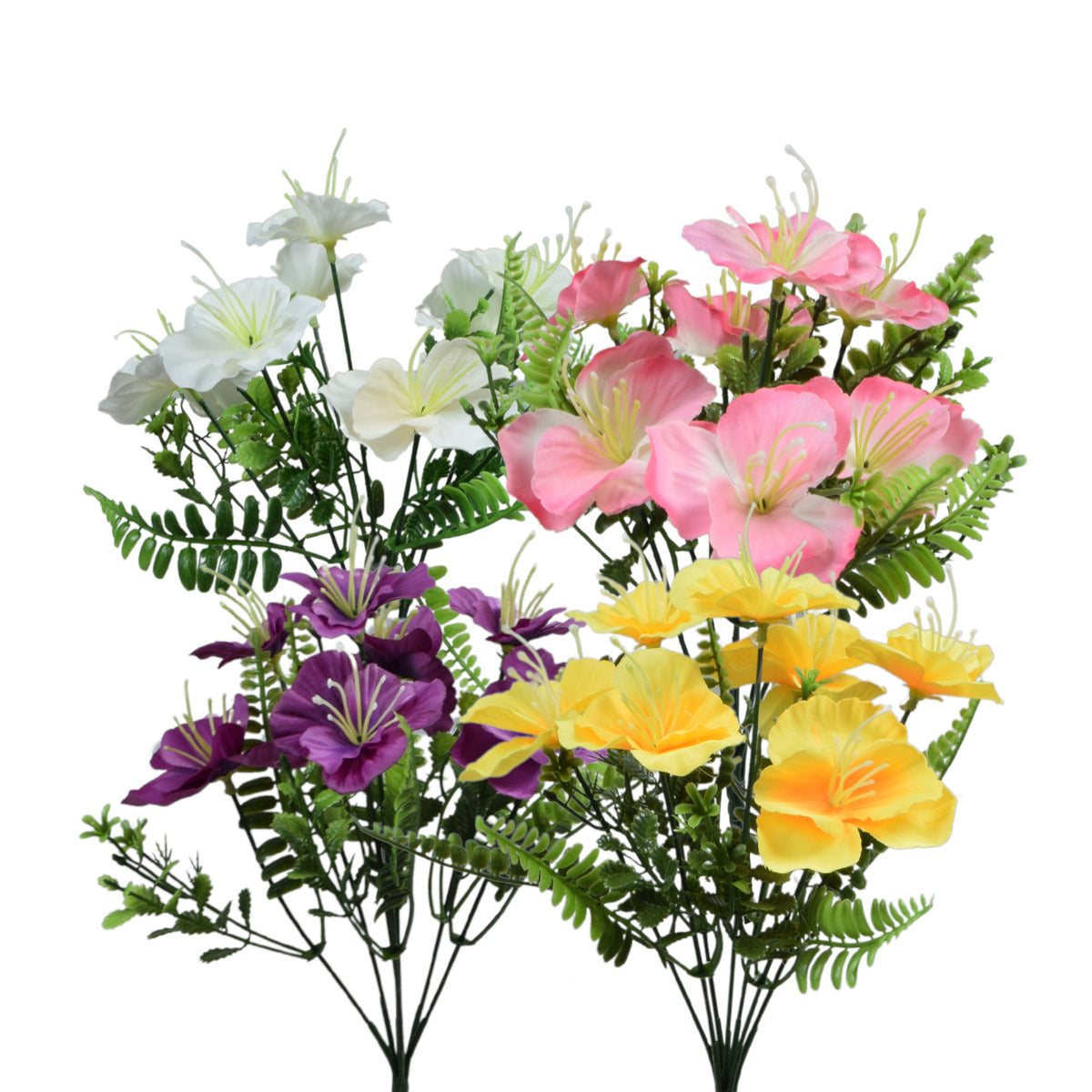 Värilajitelma hibiskus – tekokukkakimppu, 32 cm