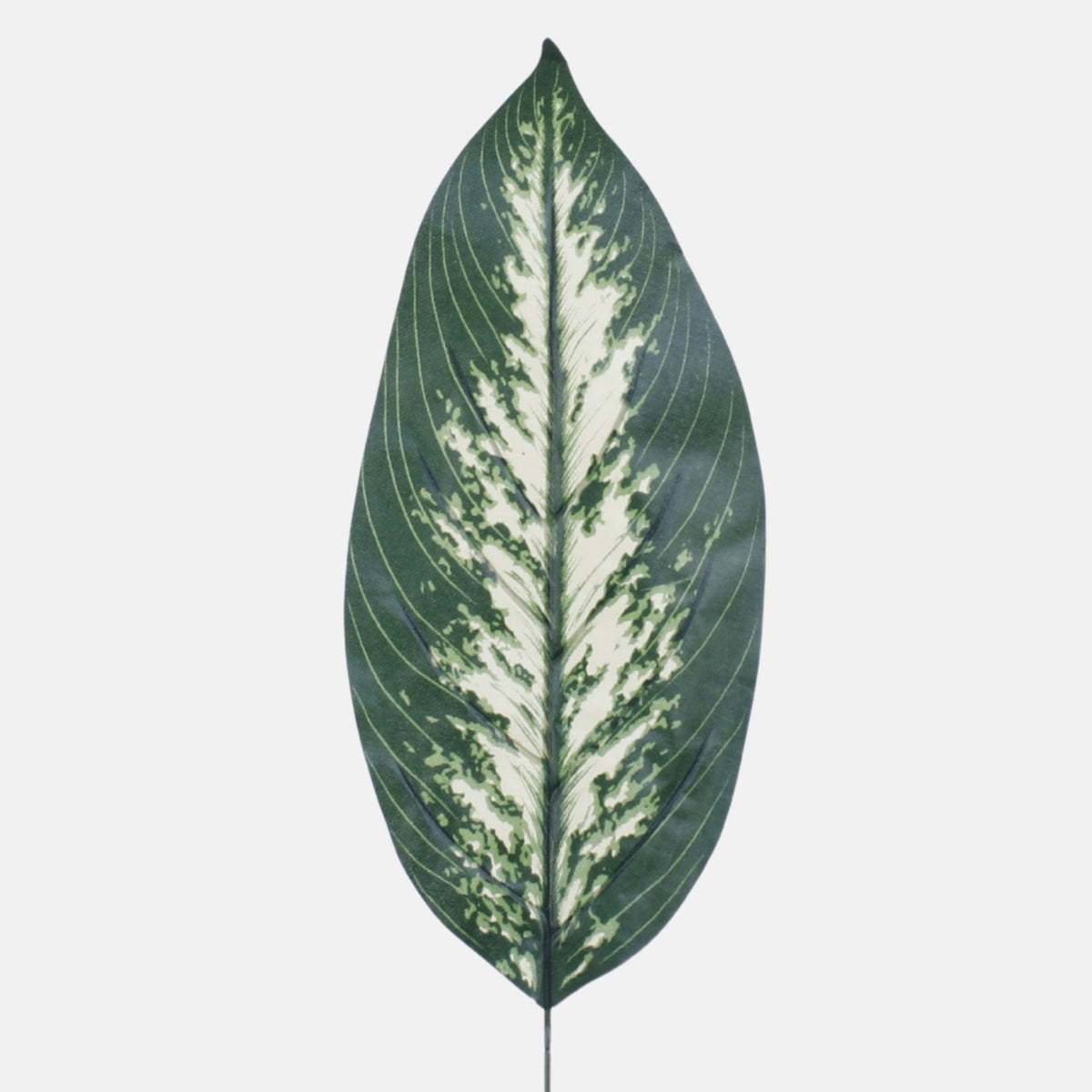 Vihreä/kerma kirjovehka – tekolehti, 51 cm