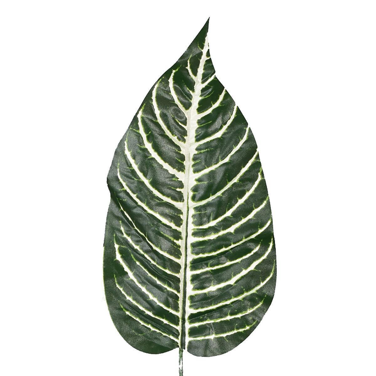 Vihreä/valkoinen tekolehti, 50 cm