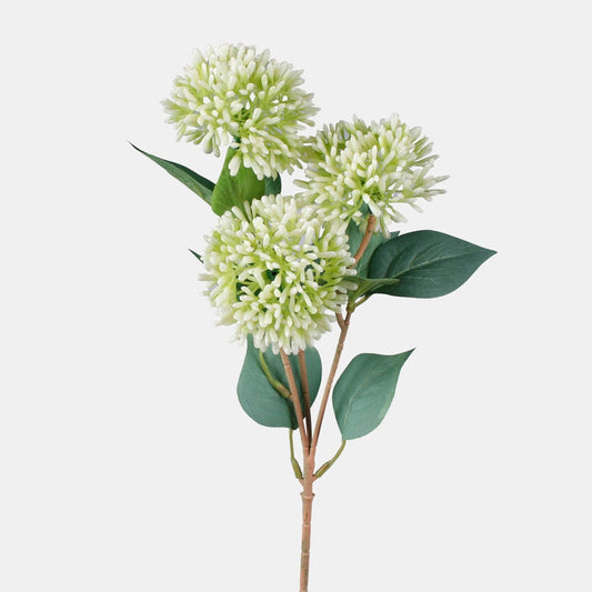 Allium kunstlill valge-heleroheline 42 cm - Kunstlilled