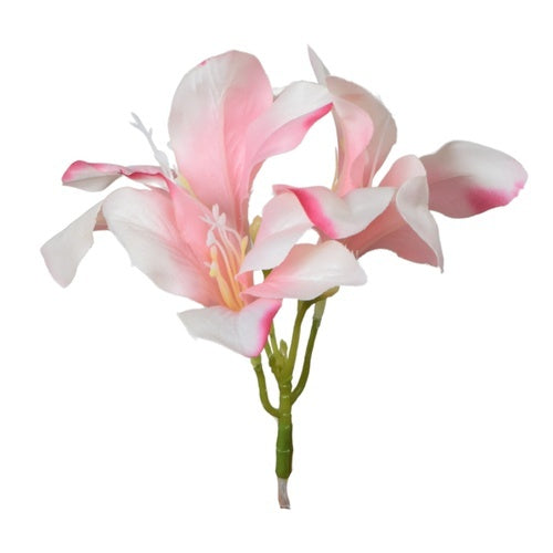 Roosa amarüllise kunstlillepea Ø16 cm - Kunstlilled