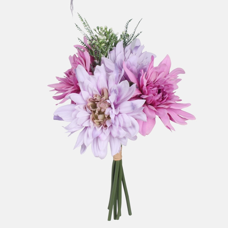 Roosa-lilla daalia kimp 27 cm - Kunstlilled