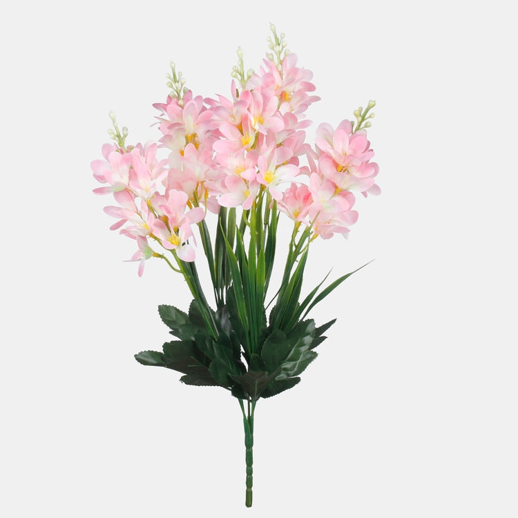 Roosa gillyflower kunstlillekimp 40 cm - Kunstlilled