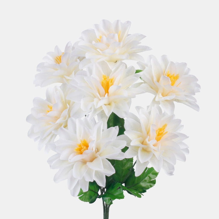 Kreemjas daalia kunstlillebukett 50 cm - Kunstlilled