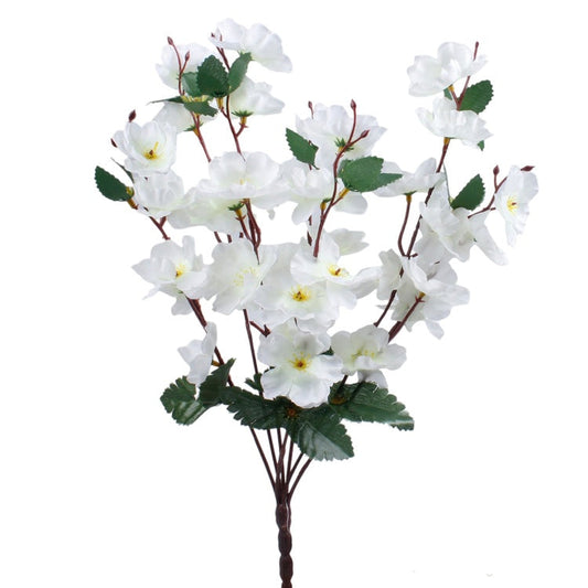 Kreemivärviline õunapuu kunstlillekimp 41 cm - Kunstlilled