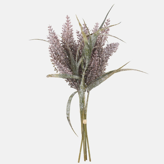 Liilanvärinen lythrum tekokukkakimppu 43 cm - Tekokukat