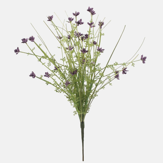 Sireli värvi heinamaa verbena kunstlillekimp 48 cm - Kunstlilled