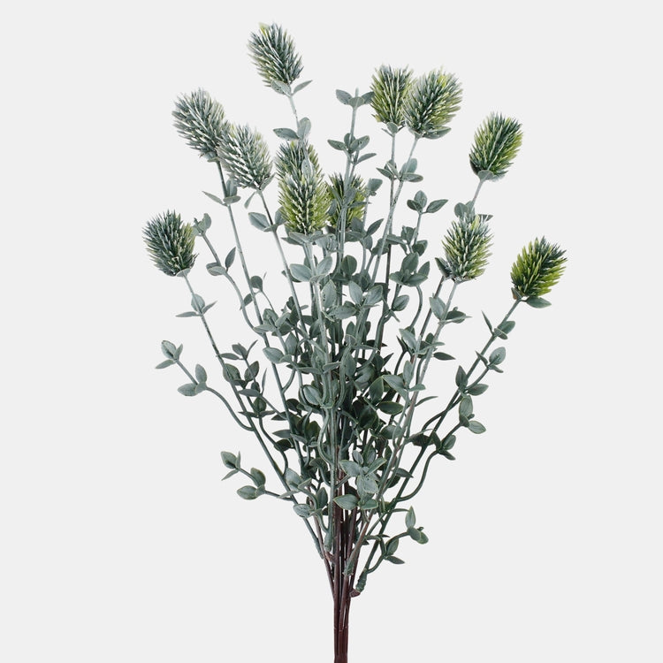 Ohaka- ja mustikalehtede kunstlillebukett roheline 49 cm - Kunstlilled