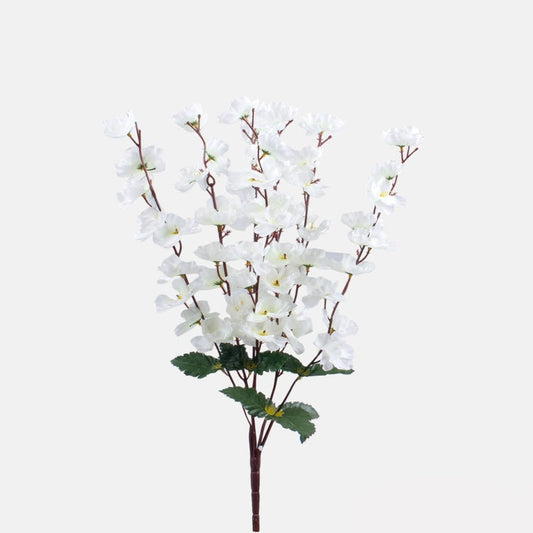 Kreemivärvi õunapuu kunstlillekimp 54 cm - Kunstlilled