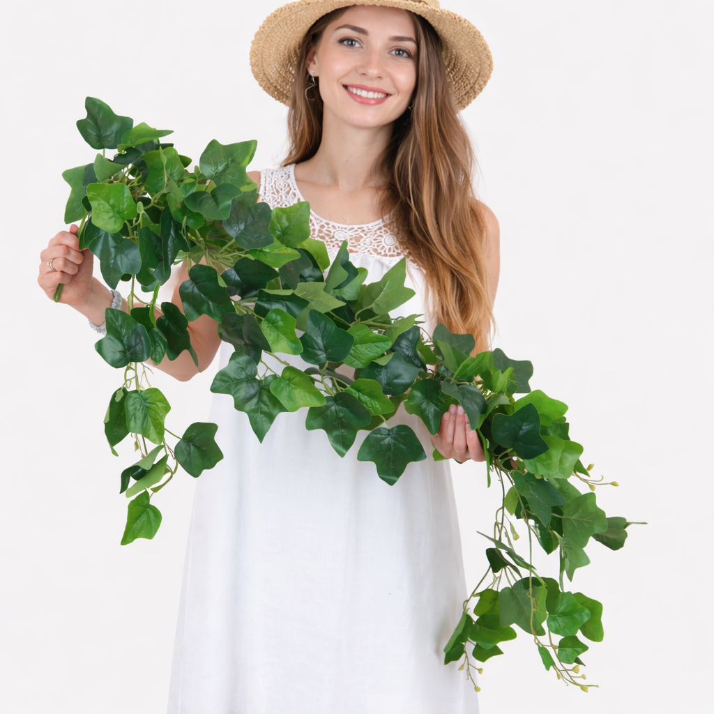 Roheline rippuv luuderohi kunsttaim 115 cm