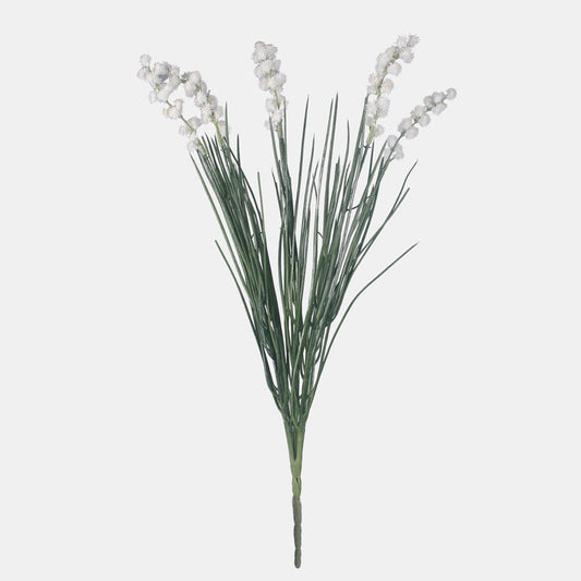 Tekokukkakimppu ruoho ja ohdake valkoinen 46 cm - Tekokukat