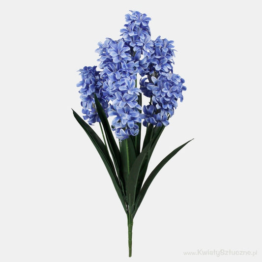 Sininen hyasintti tekokukkakimppu 55 cm - Tekokukat