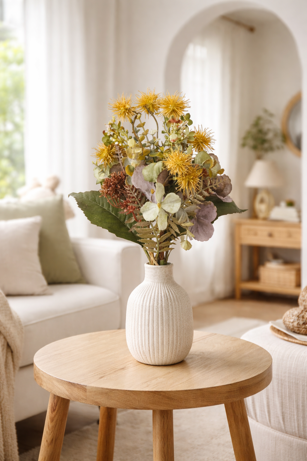 Hortensia kunstlillekimp sirelroheline 39 cm - Kunstlilled