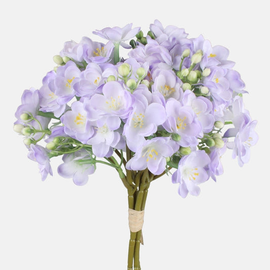 Vaaleanliila jasmiini tekokukkakimppu 38 cm - Tekokukat