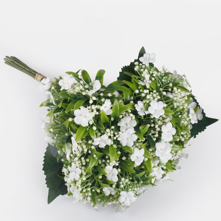 Valge don't forget me kunstlillekimp 35 cm - Kunstlilled