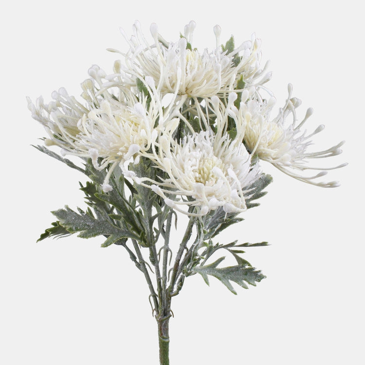 Valge Protea kunstlillekimp 32 cm - Kunstlilled