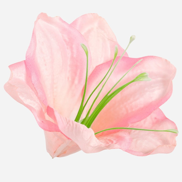 Satiinamaryllis kunstlillepea roosa 12 cm - Kunstlilled