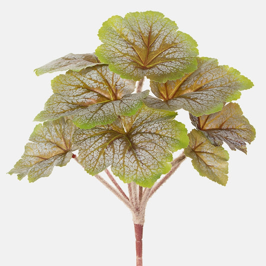 Vihreä-ruskea begonia tekokasvi 24 cm - Tekokukat