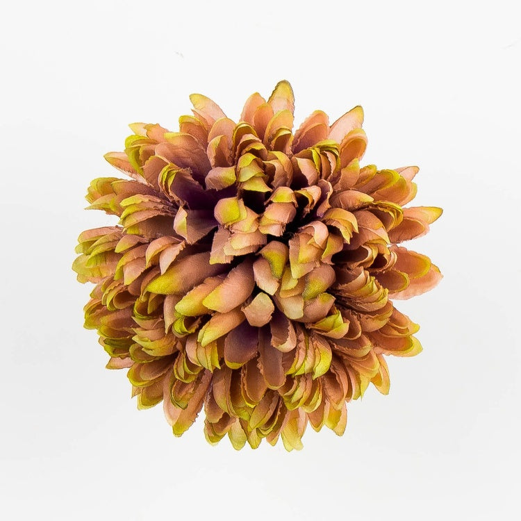 Krüsanteemi kunstlillepea pruun-heleroheline Ø14 cm - Kunstlilled