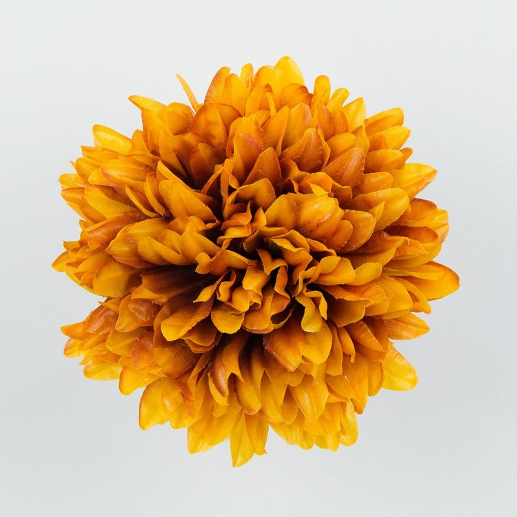 Krüsanteem kunstlillepea oranžikaspruun Ø18 cm - Kunstlilled