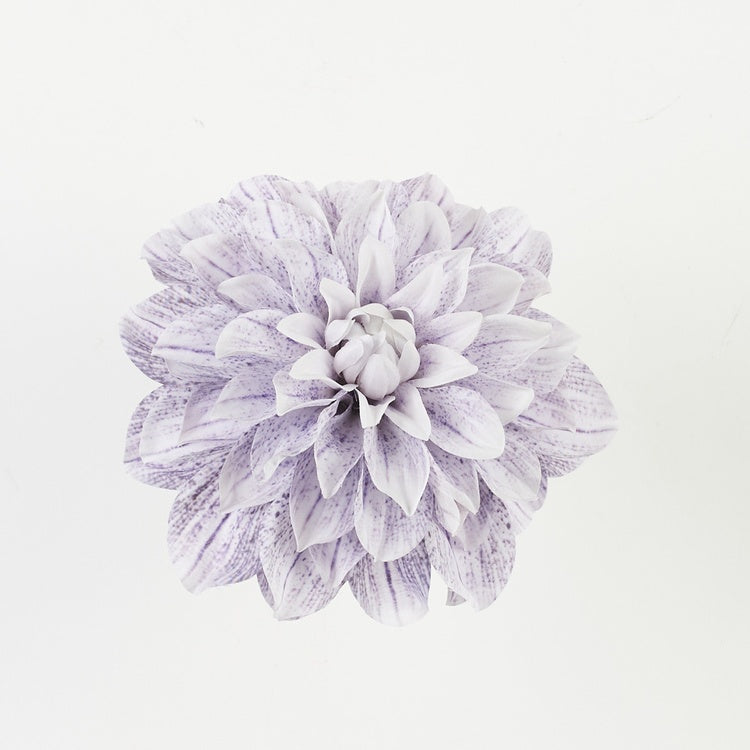 Daalia kunstlillepea valge-lilla Ø17 cm - Kunstlilled