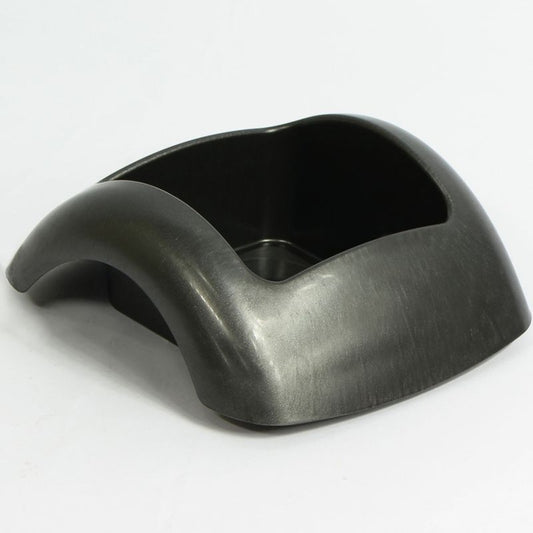 Pieni grafiitinharmaa kukka-astia 7 cm - Tekokukat