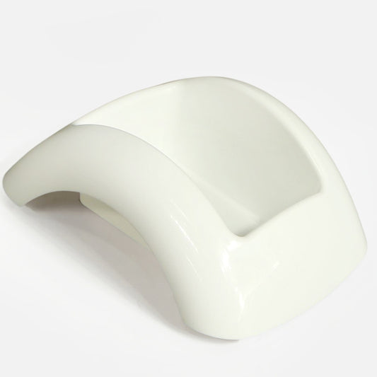 Valkoinen kukkaruukku 24 cm - Tekokukat