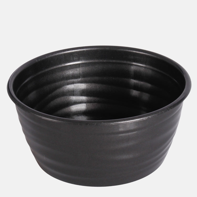 Grafiitinharmaa kukka-astia muovi Ø23 cm - Tekokukat