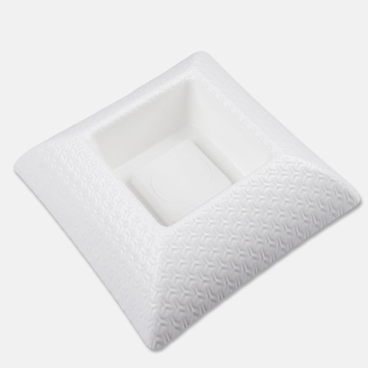 Valge Martyna plastikust lillepott 25 cm - Kunstlilled