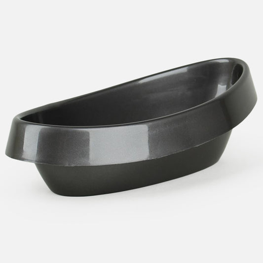 Vera kukkaruukku soikea grafiitinharmaa muovi 35 cm - Tekokukat