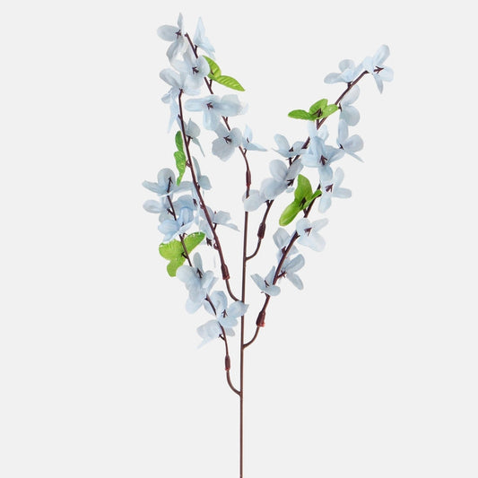 Vaaleansininen forsythia tekokukkaoksa 51 cm - Tekokukat